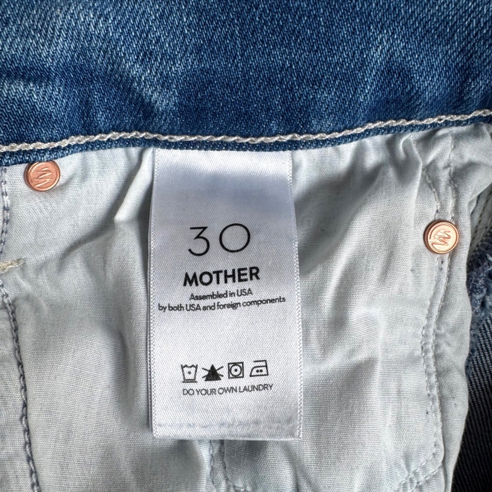 MOTHER The Weekender Jeans Layover Wash Blue Womens Size 30 - Picture 9 of 13
